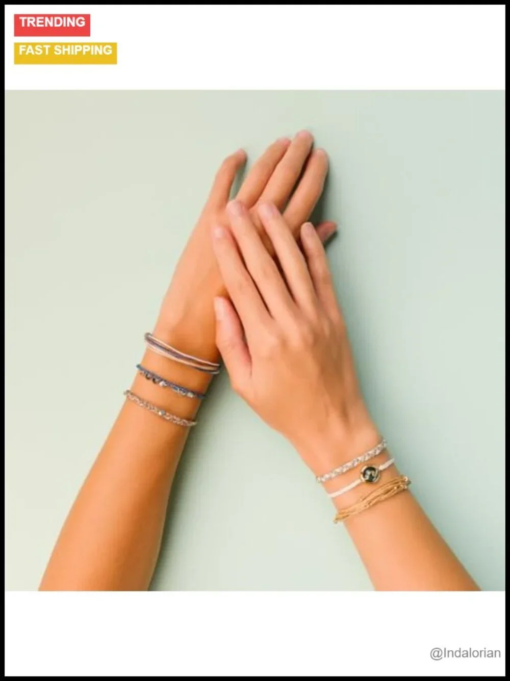 Pura Vida Yosemite 3-Piece Handmade Waterproof Adjustable Bracelet Stack
